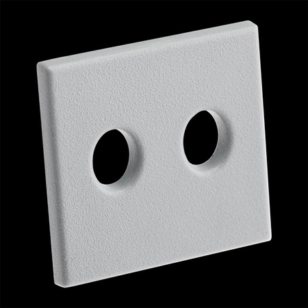 Aluminium-Anodierter Möbelprofil für LED-Streifen KM48 mit Klarglasabdeckung und Endkappen, 2m Silber LUMILED