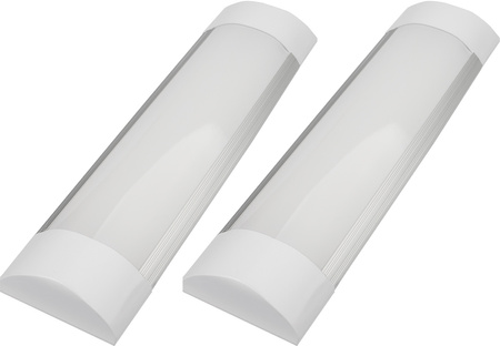 2x LED-Linear-Garagenleuchte 9W 6500K Kaltfarbe 30cm