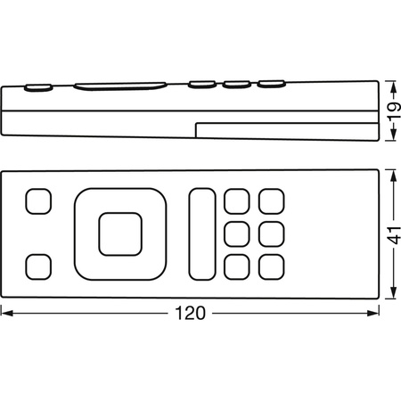 Fernbedienung RGB CCT Farbsteuerung Dimmen SMART+ WIFI LEDVANCE