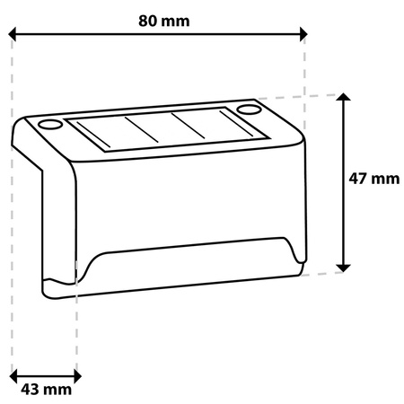 2x Solar LED Treppenhaus Leuchte Ornamental Lampe Dämmerungssensor IP44 Warm