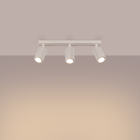 Tuba Spot Reflektor Deckenleuchte 3x GU10 Beige Carbon Deep Space SL.1600 Sollux