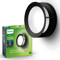 Gartenleuchte LED Wandleuchte ACTEA myGarden 12W 2700K IP44 Deckenleuchte Schwarz PHILIPS