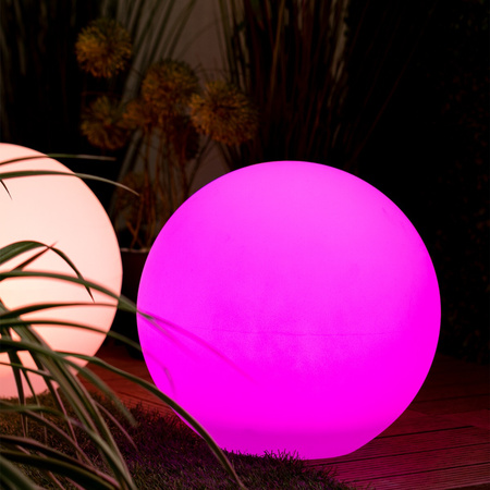 Gartenkugel SOLARLAMPE für den Garten TERRESTRISCHE LED RGB 30cm + Fernbedienung