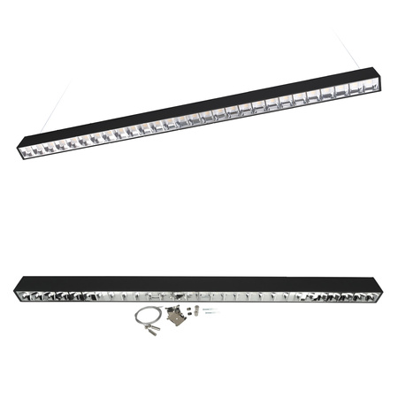 LED-Deckenleuchte 30W 3300lm CCT Schwarz Koline Kobi