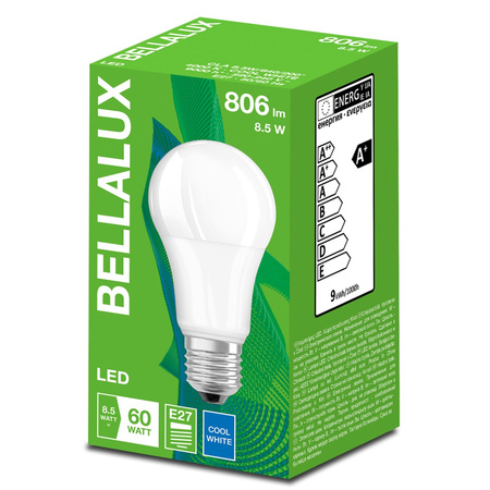 LED-Lampe E27 A60 8.5W = 60W 806lm 4000K Neutral 200° BELLALUX