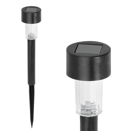 Solar Garten Pole Outdoor Stehend LED 6000K Kalt IP44 Schwarz Zen Kobi