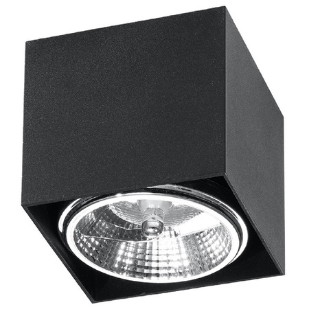 Anbauleuchte BLAKE GU10 ES111 Halogen Spot Square Schwarz SOLLUX