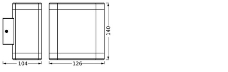 Gartenleuchte Außenwandleuchte LED 9W 700lm 3000K IP44 Endura Ledvance grau
