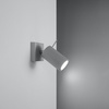 Wandanbauleuchte RING GU10 Reflektor Beweglich Minimalistisch Grau SOLLUX