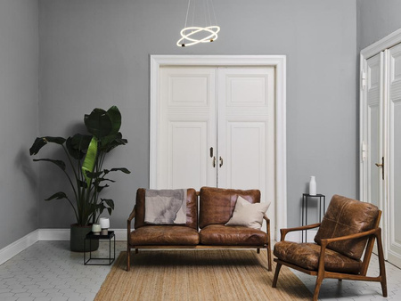 LED 21W 2400lm 3000K Warm Dimmbar Grau Dekor Ledvance Decke Pendelleuchte