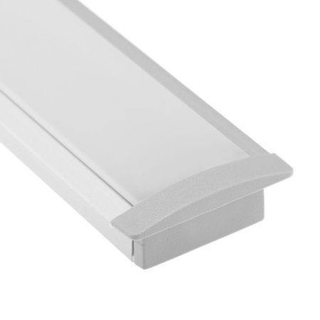 Endkappe für KM39K-S Profil Kunststoff, Grau LUMILED