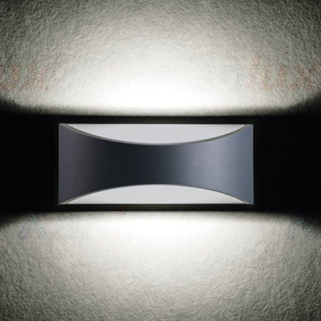 Außenleuchte LED-WANDLAMPE BISO Graphit 8W 140lm 840 Neutral IP54 Kanlux