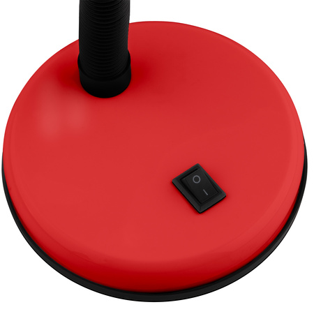 Schreibtischlampe E27, Tischlampe Verstellbar Rot SARA LUMILED