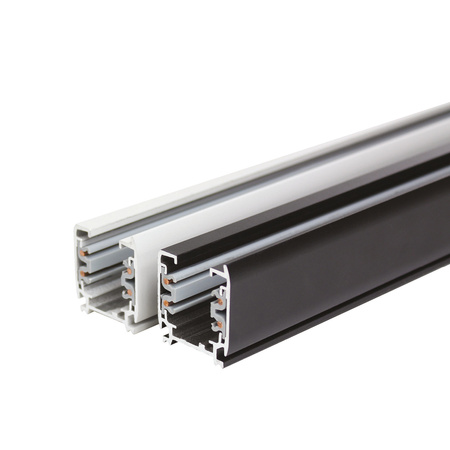 Beleuchtungssammelschiene 3 Stromkreise 1m Schwarz Kobi