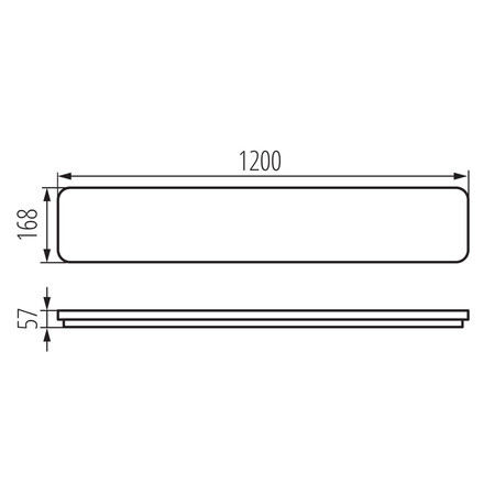 LED-Deckenleuchte 45W 120cm 5000lm CCT 140° IK08 Rechteckig Anbaumontage Weiß LINCEA KANLUX