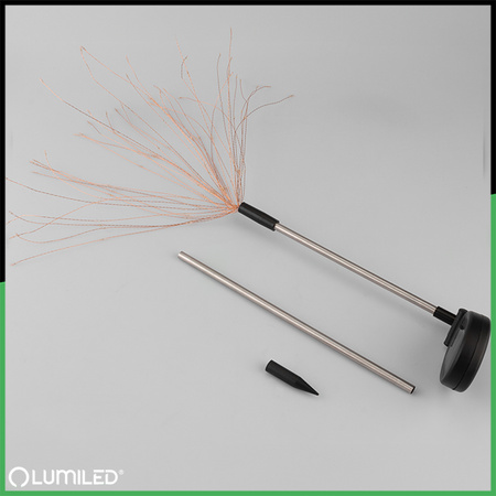 Solar-LED-Lampe, Solar Gartenleuchten dekorativ Dandelion-Design 3000K 80cm LOTUS LUMILED