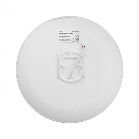 Plafond LED-Deckenleuchte 18W 1400lm 4000K Neutral mit austauschbarem schwarzem oder weißem Rahmen Ecolight