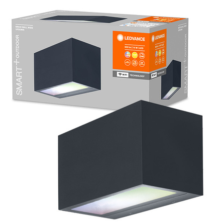 LEDVANCE SMART+ BRICK MULTICOLOR Fassadenwandleuchte 14W 600lm WARME FARBE + RGB