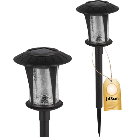 LED Solar Gartenlampe BOLTON Plug-in 4000K 1,6W IP44 43cm Dämmerungssensor