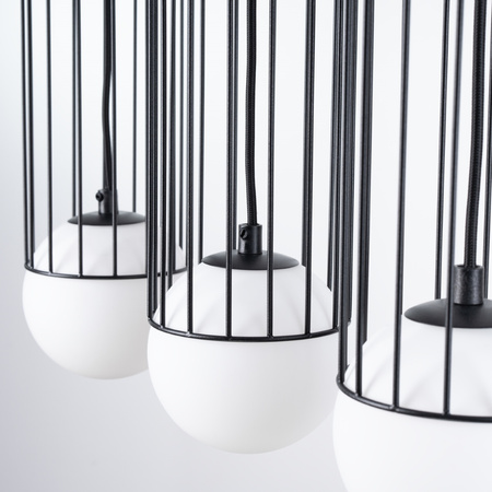 BRINA Hängeleuchte 3L 3xG9 Schwarz Modern SOLLUX