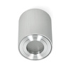 Aufbauleuchte HALOGEN Wasserdicht Aluminium SPOT TUBE 95mm IP44 Chrom AQUARIUS RUND Kobi
