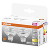 2x LED MR16 Reflektor GU5.3 6.5W = 50W 621lm 2700K Warm 12V 36° STAR Osram