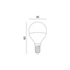 LED-Lampe E14 Ball 6W 470lm 4000K Neutral 200° Kobi