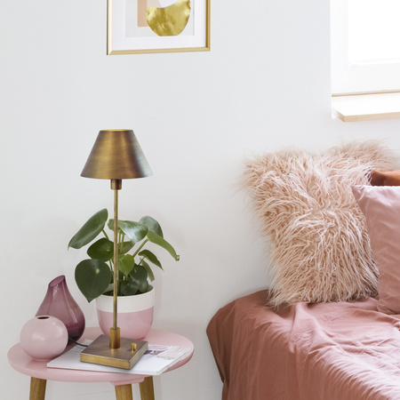 E14 Tischleuchte 64cm GRENA GOLDLUX (Polux) Gold