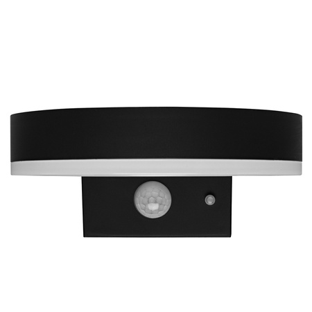 Solar-Gartenwandleuchte LED-Fassadenleuchte 6W Schwarz Rund ENDURA STYLE LEDVANCE