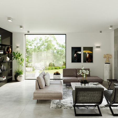 LED-Wandleuchte LOBO MAXI 2xG9Wandleuchte oben unten Rechteckig grau SOLLUX