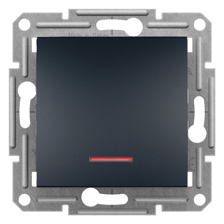 Einzelner einpoliger Lichtschalter mit Hintergrundbeleuchtung SCHNEIDER ASFORA-Schalter