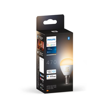 LED-Glühbirne E14 P45 5.1W CCT PHILIPS HUE White Ambiance Bluetooth Zigbee