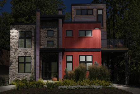 LED-Flutlicht Outdoor 20W 1800lm 4000K IP65 Schwarz mit Bewegungs- und Dämmerungssensor Essentials Ledvance