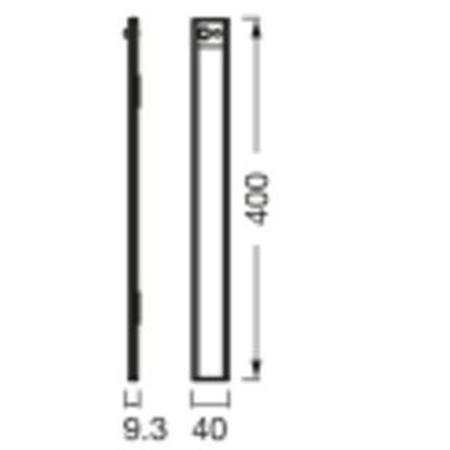 LED-Unterschrank-Lichtleiste 3.2W 200lm CCT mit Bewegungssensor Dämmerung Batterie Grau Linear Ledvance