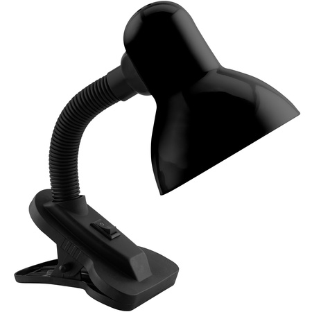 Verstellbare Tischleuchte LIRIA School Night Light E27 Clip Schwarz LUMILED