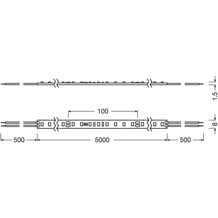 LED Streifen 24V 40W 350LED Neutral 5m Ledvance