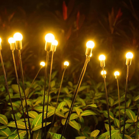 Solar-LED-Lampe, Solar Gartenleuchten Dandelion-Design-Kugelleuchte IP44 3000K 70cm TULIO LUMILED