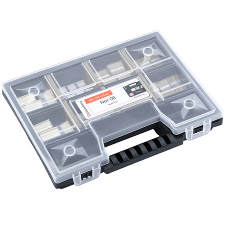 Schnellverbinder Installationsverbinder-Set Set mit 100 Teilen – 20 x 2 x 2 30 x 3 x 2 30 x 4 x 2 20 x 5 x 2 + Organizer-Koffer