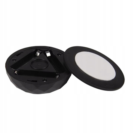 2x LED-Unterbauleuchte selbstklebend rund batteriebetrieben 4000K 3xAAA Schwarz