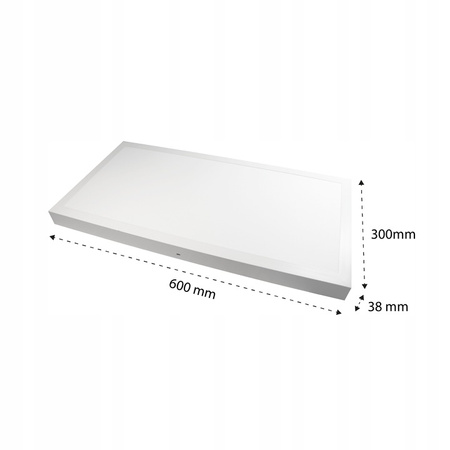 Aufbau-LED-Panel Kassette 60x30cm 30W 2400lm 4500K 120°