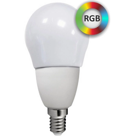 E14 G55 LED Lampe 4,5W 330lm 3000K Warm RGB 220° GOLDLUX (Polux)