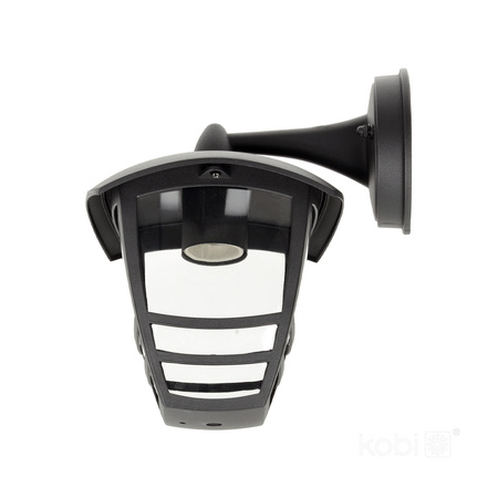Außen E27 Außenwandleuchte IP54 Schwarz Tevio Kobi