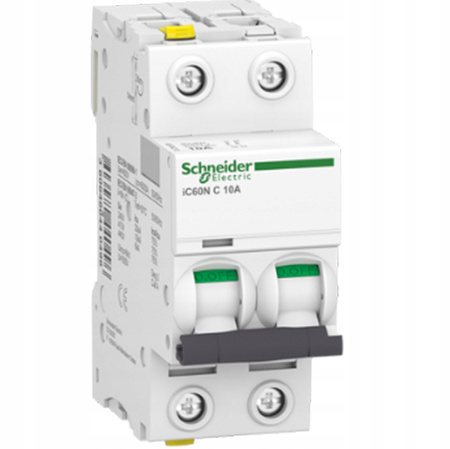 Leistungsschaltersicherung C10A 2P Schneider