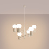 Kronleuchter Pendelleuchte 6x G9 Aluminium Beige Halo French Sky SL.1831 Sollux