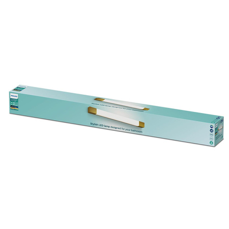 LED Spiegelbeleuchtung 10W 1500lm 2700K 62cm IP44 Kupfer Rover Philips