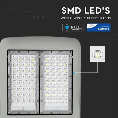 LED-Straßenlampe 120W 4000 K dimmbar SAMSUNG CHIP VT-122ST V-TAC