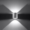 Wandleuchte ORBIS 1 G9 Rohr oben/unten Minimalistisch Weiß SOLLUX