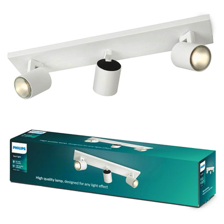 LED RUNNER Deckenleuchte 3x GU10 Reflektor bewegliche Leuchte Weiß PHILIPS