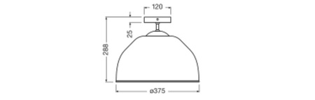 Dekorative Deckenleuchte E27 Weiß Dekor Ledvance