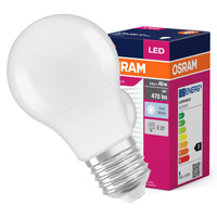LED-Lampe E27 A60 4.9W = 40W 470lm 4000K Neutral 200° OSRAM